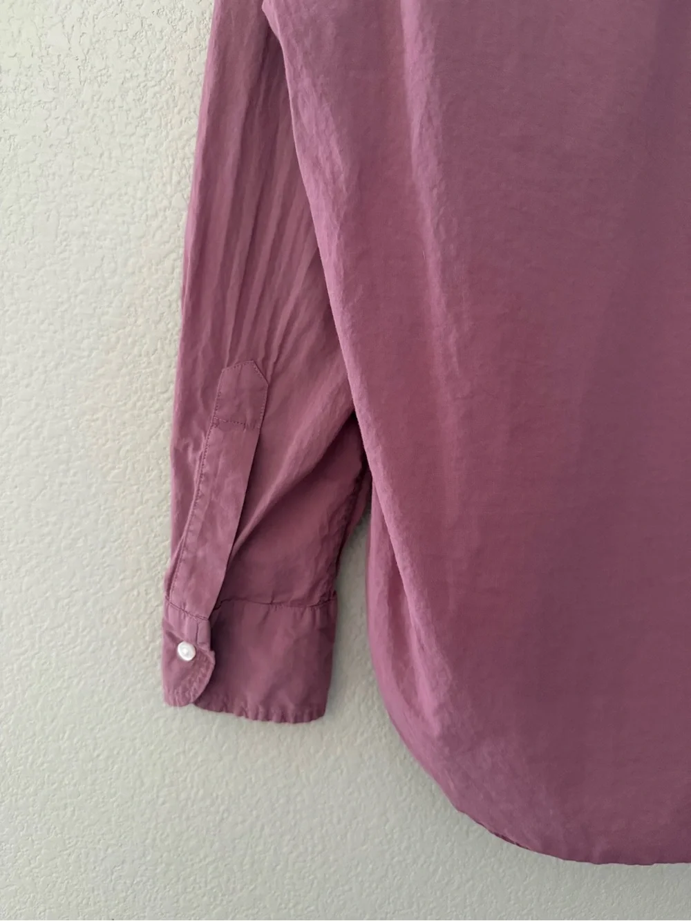 Frank and Eileen Button Up Shirt Small Pink Cotton Collared Quiet Luxury Casual - Picture 6 of 10